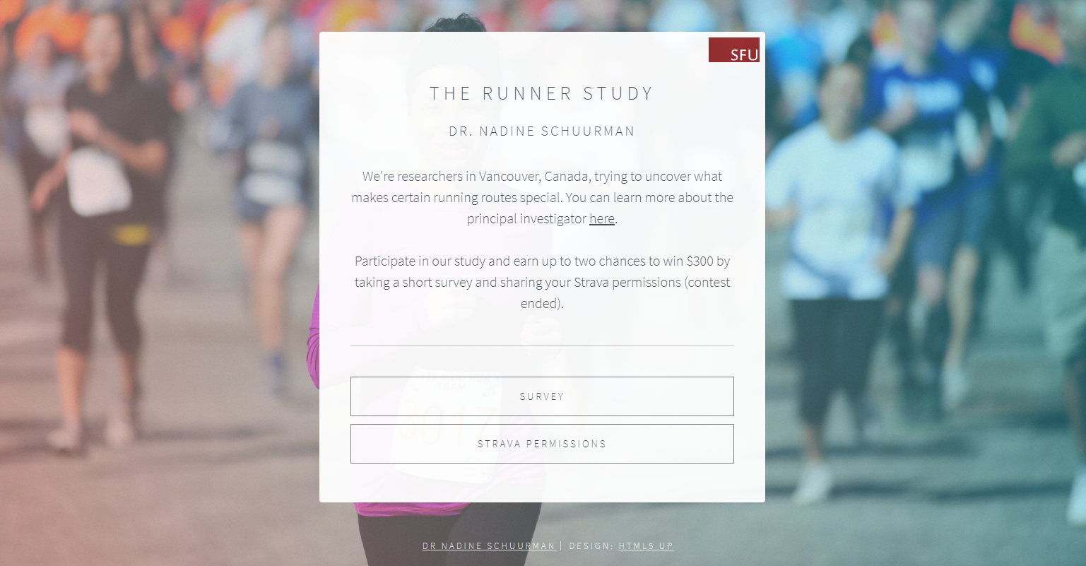 Runnerstudy website